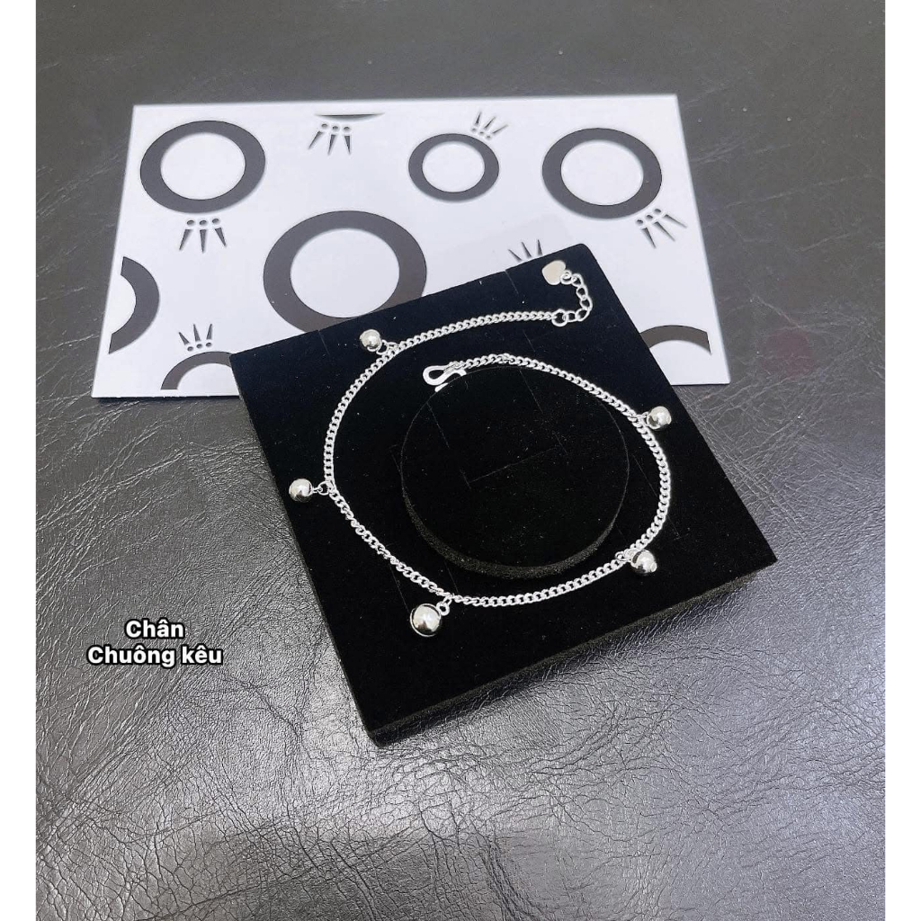 Lắc tay đơn chuông cho nữ bạc ta dày dặn