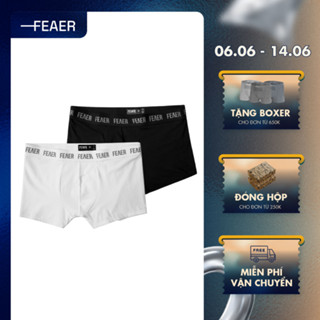 Quần lót nam Boxer chất liệu cao cấp, thoáng khí, co giãn, khử mùi - FEAER