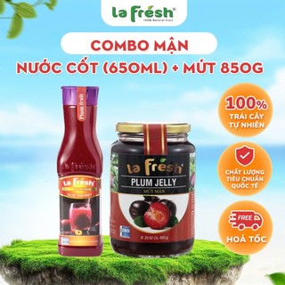 Combo Nước Cốt Mận 650ML + Mứt 850Gram Lafresh Đà Lạt - Hương vị tự nhiên