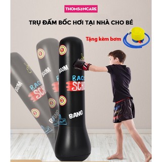 Bao trụ đấm bốc tự cân bằng cho bé tặng kèm bơm, trụ đấm boxing, trụ đấm hơi, trụ đấm bốc - Thomsoncare
