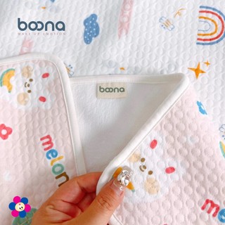 (Chính Hãng) Tấm Lót Chống Thấm Kháng Khuẩn Boona - Lót Thay Bỉm Cotton Oragnic Ovoan - Mềm Mại - Thoáng Mát 50*70cm