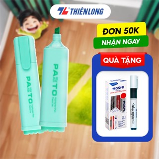 Combo 5 Bút dạ quang màu Pastel Thiên Long Flexoffice Pazto FO-HL009/VN - Rửa được - Không để lại vết khi Photocopy