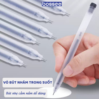  50 Bút gel viết trơn 2 màu mực đen xanh tiết kiệm cho học sinh sinh viên Bút bi quốc dân 1k 