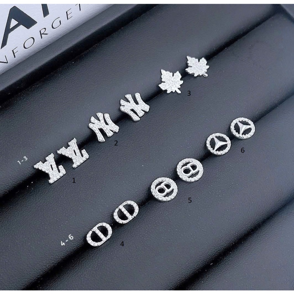 Bông tai nữ bạc ta nhỏ xinh giá 1 đôi