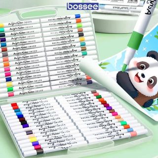  Bút Màu Dạ 80 Màu Acrylic Họa Cụ Tô Màu Dạ Vẽ Tranh Anime Bộ 12 24 36 48 80 Màu Vẽ Mọi Chất Liệu 