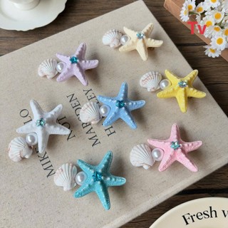 Kẹp tóc sao biển vỏ sò phong cách Đại dương đi biển đi chơi dễ thương