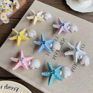 Kẹp tóc sao biển vỏ sò phong cách Đại dương đi biển đi chơi dễ thương