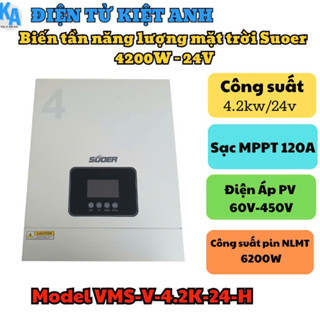 Biến tần năng lượng mặt trời Suoer 4200W - 24V-MSP: VMS-V-4.2K-24-H