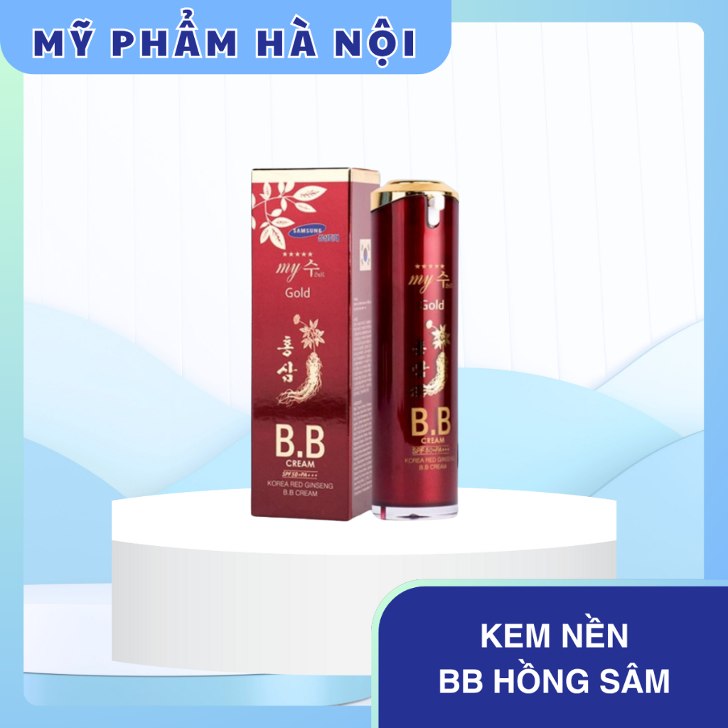 Kem nền Hồng sâm My Gold nâng tone trăng da chống nắng SPF45 – BB Hồng sâm Hàn Quốc