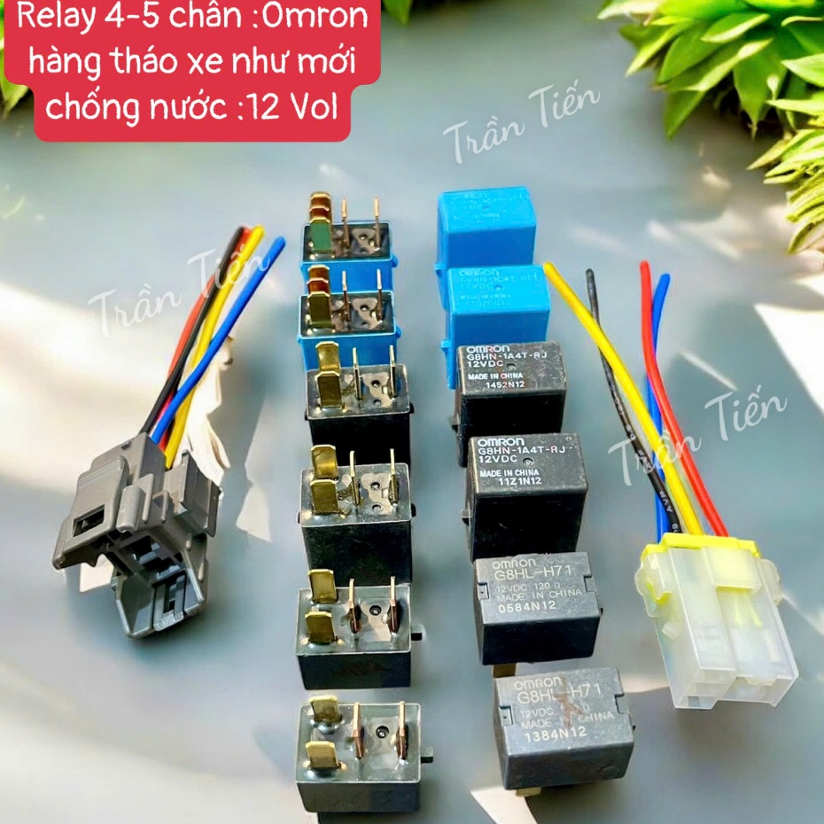 Relay 12V 4 và 5 chân  OMRON, Nais , DENSO