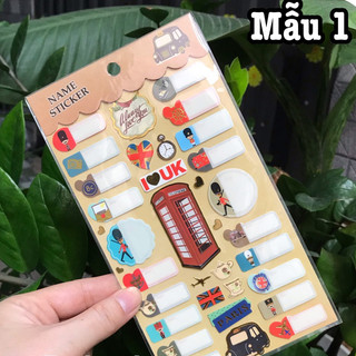 Sticker name - Nhãn tên (01 tấm)