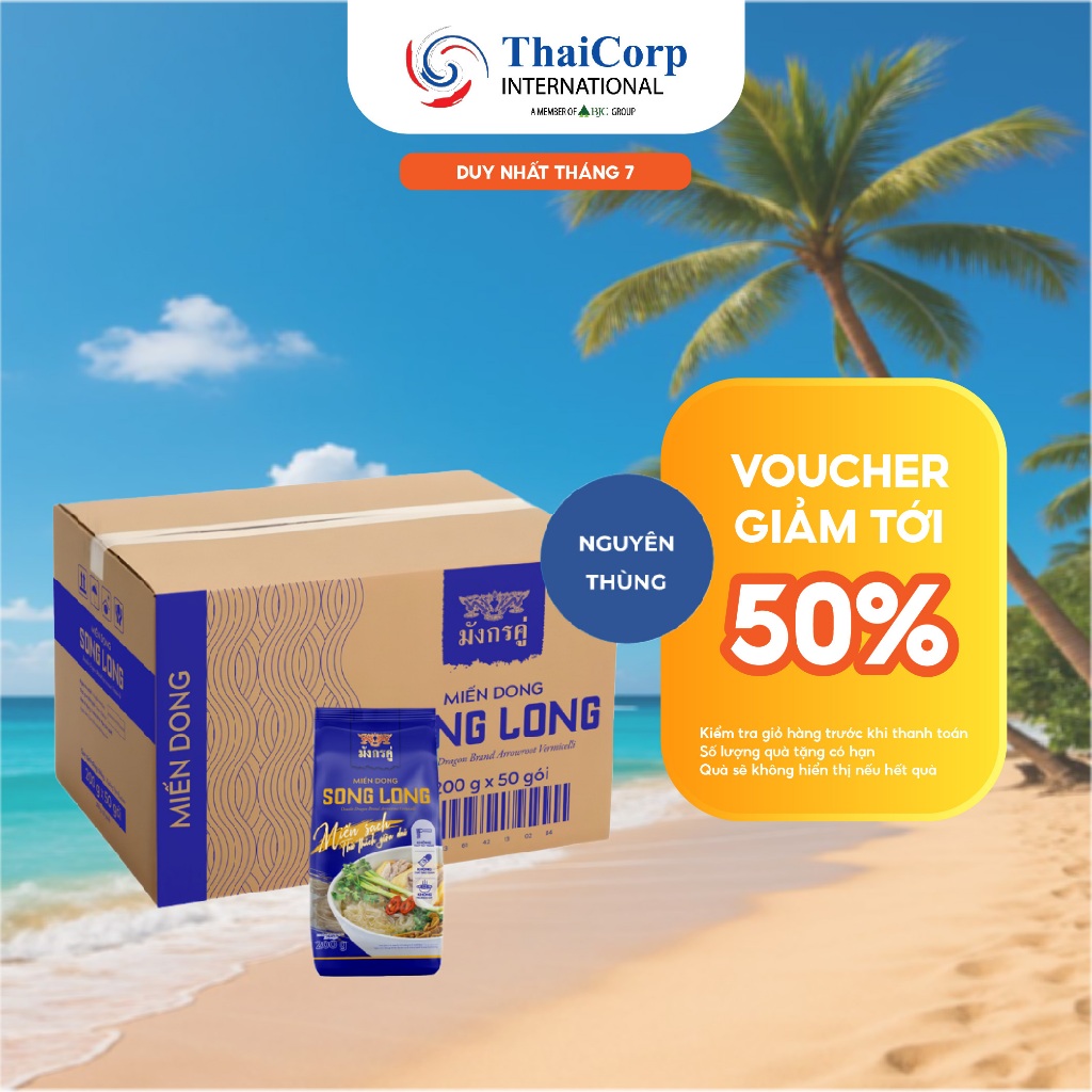 Thùng Miến Dong Song Long (Gói 200g)