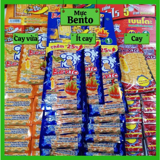 SỈ: 1 vỉ 13 Gói Mực Siêu Cay Bento Thái Lan (Gói 4gr)