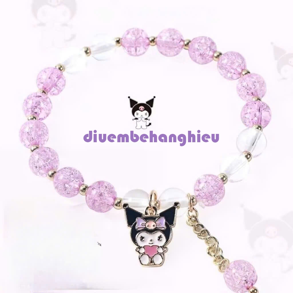 Vòng tay nhựa Kuromi siêu xinh cho bé yêu