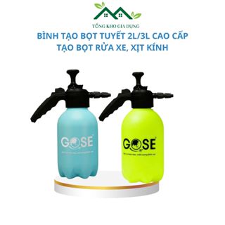 Bình xịt bọt tuyết cao cấp 2L 3L GOSE áp suất mạnh nhiều bọt rửa ô tô xe máy