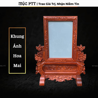  Khung Ảnh Thờ Hoa Mai gỗ Hương Đá cỡ ảnh 20 x 25 20 x 30 25 x 35 cm 