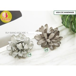 Hoa vải - Hoa cúc lụa size nhỡ dùng làm hoa cài áo, phụ kiện may mặc