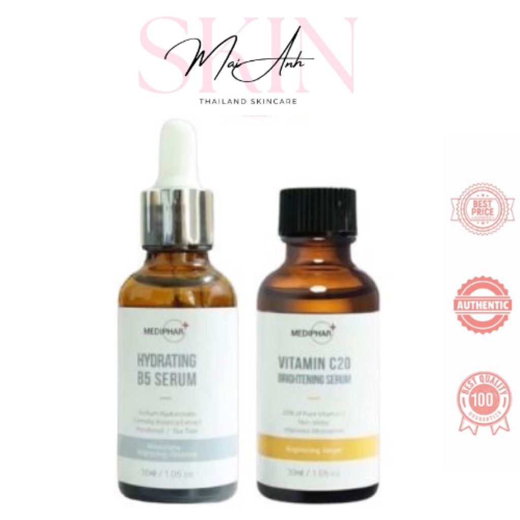 [Chính Hãng] Mediphar - Serum Giảm Thâm Đều Màu & Cấp Ẩm Phục Hồi Da - 30ml