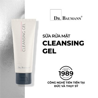  Sữa rửa mặt sạch sâu giảm dầu lành tính cho da dầu mụn Cleansing Gel Dr.Baumann 75ml chuẩn Bionome 