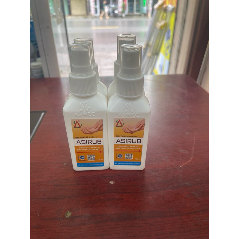 [Dạng Xịt] Nước sát khuẩn tay Asirub 100ml