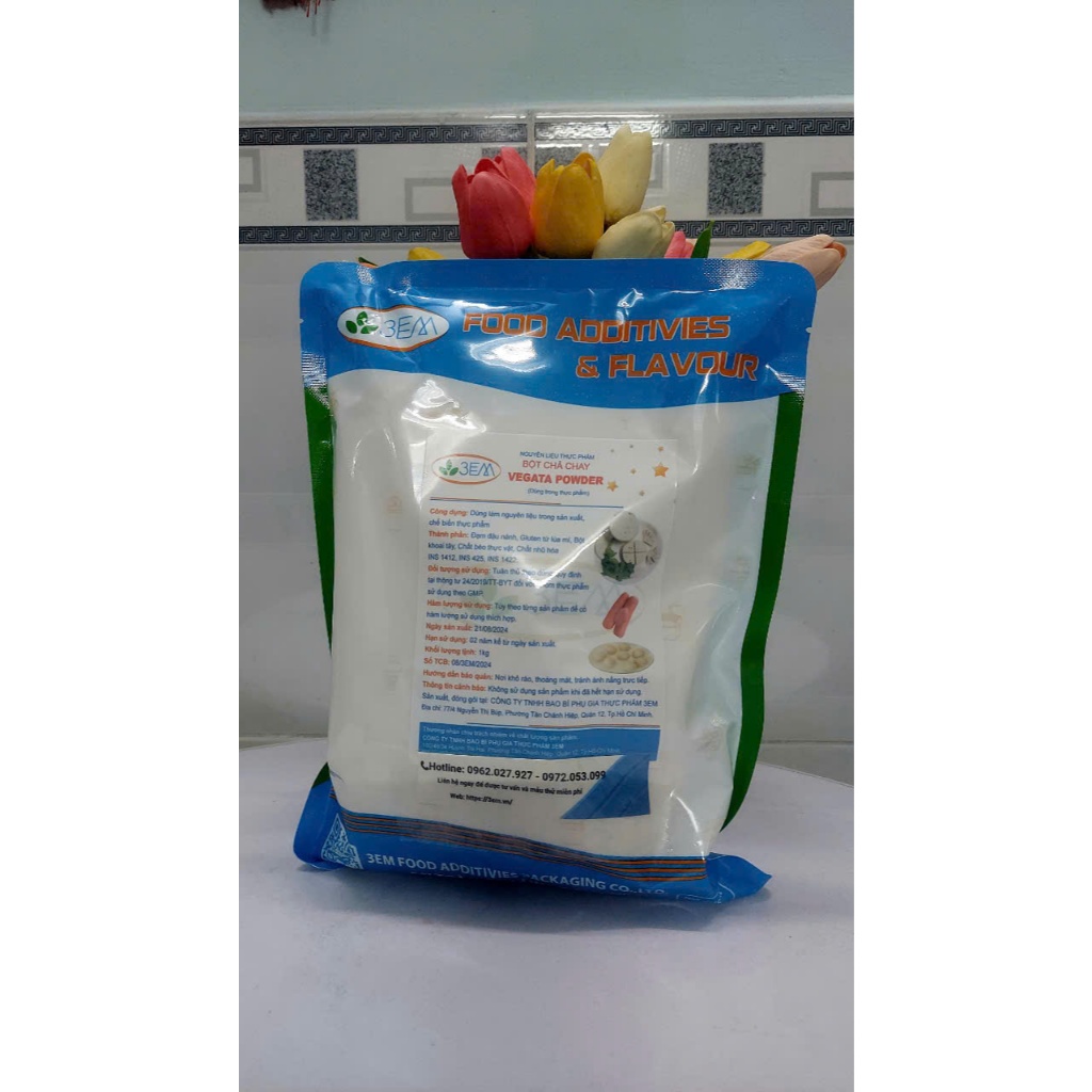 BỘT LÀM CHẢ LỤA CHAY/ GIA VỊ CHẢ CHAY. Công thức chuẩn cho món chả lụa chay, xúc xích chay