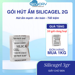 Gói Hút Ẩm Silicagel Loại 2Gr - Đống gói 100gr, 200gr, 500gr, 1000gr - Gói chống mốc giá sỉ