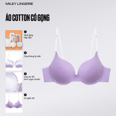 Áo Ngực Cotton Có Gọng Miley Lingerie  Mút Vừa Nâng Ngực Being Me