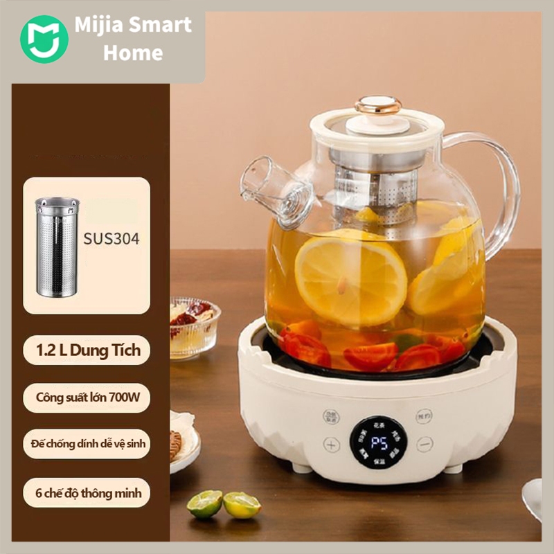 Ấm Đun Nước Đa Năng, 1.2L, 700W ấm nước, Ấm Đun Đa Chức Năng, Nấu Trà Và Tổ Yến, Ấm Pha Trà Sắc, ấm trà