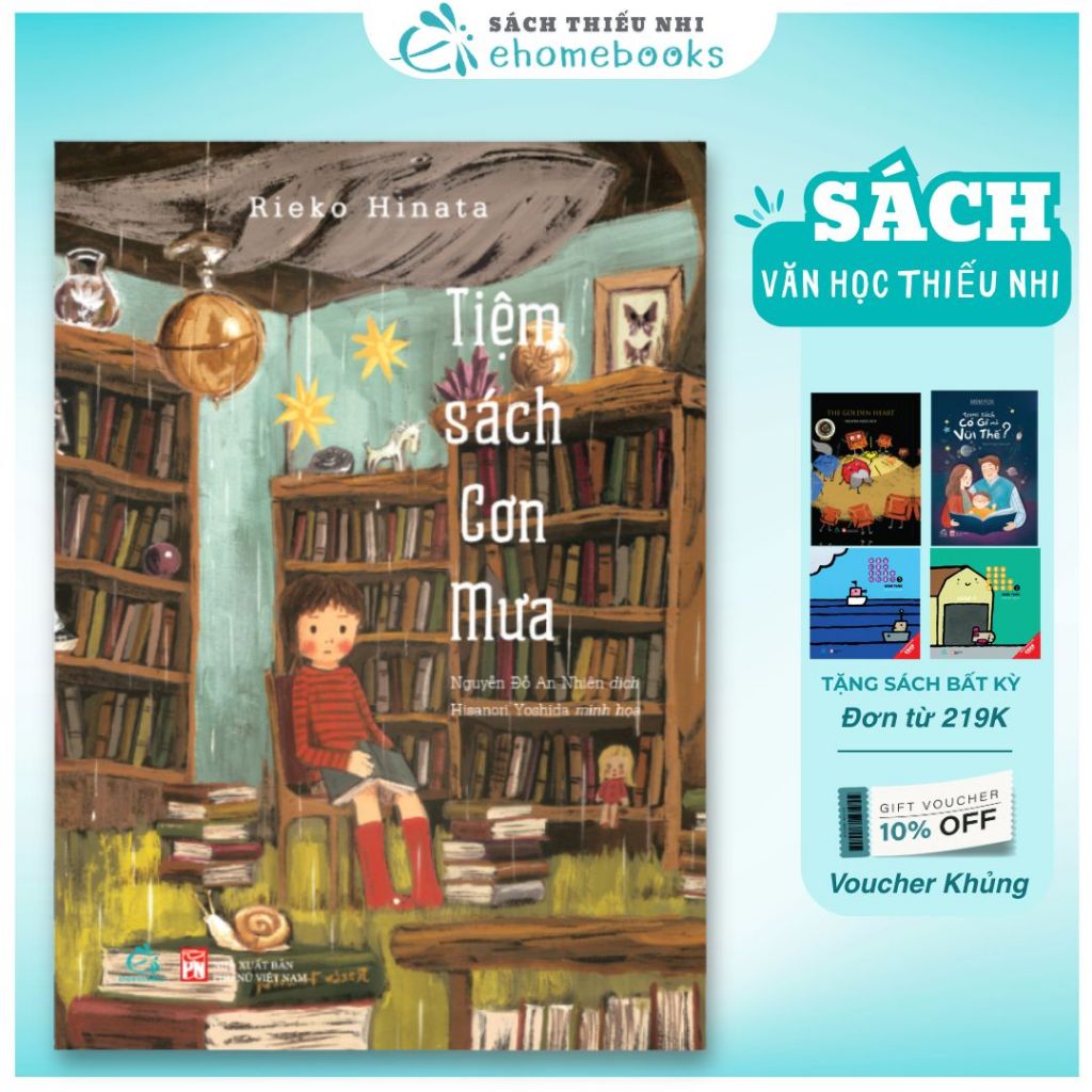 Sách Văn học thiếu nhi Tiệm sách cơn mưa