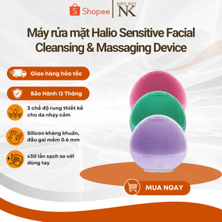 Máy Rửa Mặt Dành Cho Da Nhạy Cảm Halio Sensitive Facial Cleansing Massaging Device - Bảo Hành 12 Tháng