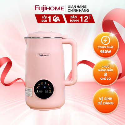 Máy Làm Sữa Hạt Đa Năng Fujihome SM826 – 8 Chức Năng Xay Nấu Tự Động, Cối 1.2L, Inox 304 An Toàn
