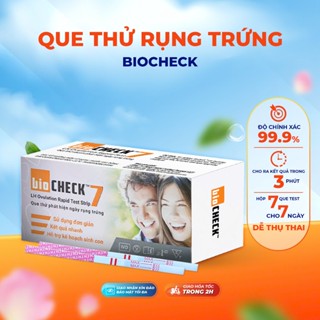 Que thử rụng trứng Biocheck Test hộp 7 que - Cho ra kết quản đo chính xác