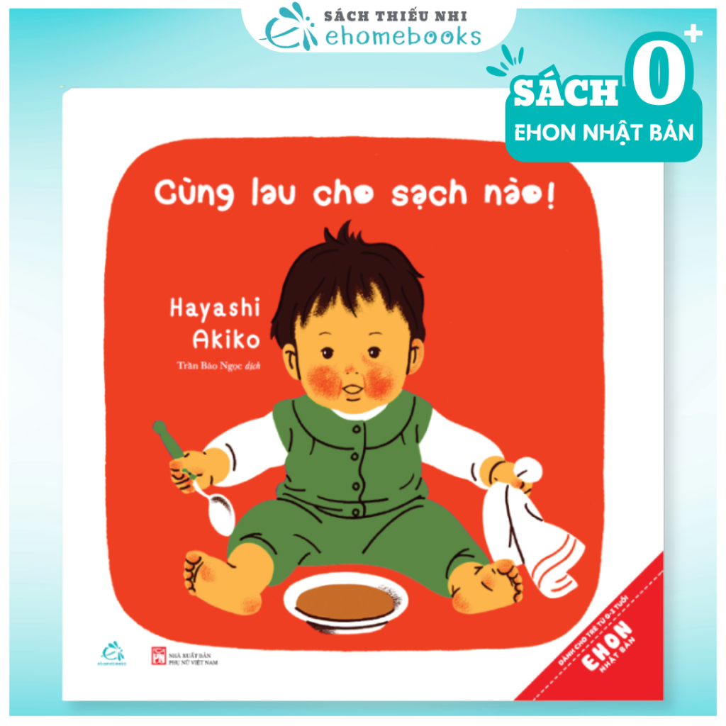 Sách Ehon Cùng lau cho sạch
