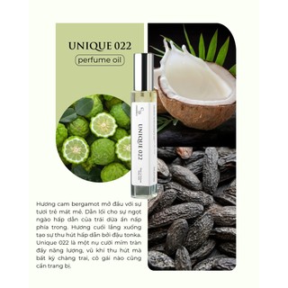 Tinh dầu nước hoa CODEDECO Unique 022 10ml dạng xịt