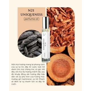 Tinh dầu nước hoa unisex CODEDECO N21 Uniqueness 10ml dạng xịt