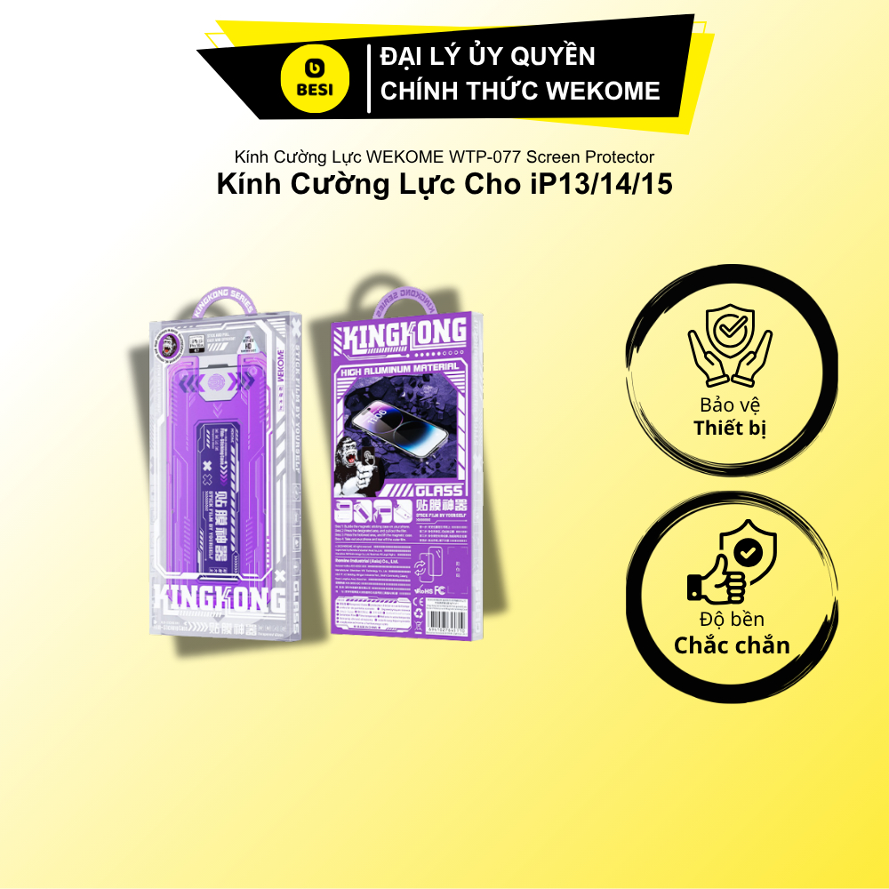Kính Cường Lực WEKOME WTP-077 Screen Protector