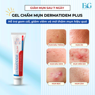 Gel Chấm Giảm Mụn Nhanh Trong 7 Ngày DERMATIDEM PLUS 20g Giúp Giảm Viêm Mờ Thâm Mụn Gel Mụn