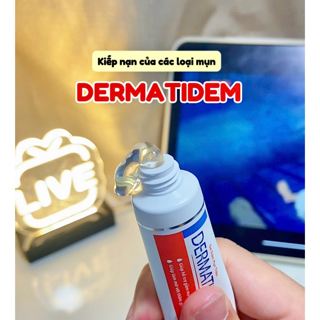 Gel Chấm Giảm Mụn Nhanh Trong 7 Ngày DERMATIDEM PLUS 20g Giúp Giảm Viêm Mờ Thâm Mụn Gel Mụn | BigBuy360 - bigbuy360.vn
