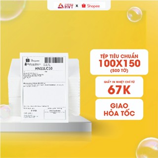  GIẤY RẺ SẬP SÀN - Giấy in nhiệt tự dính in đơn hàng kích thước 100x150mm 75x100mm khổ A6 A7 