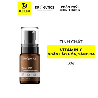 DrCeutics Serum Vitamin C 16% + Tranexamic Acid 3% 30ml Ngăn Ngừa Lão Hóa Và Làm Sáng Da- Dr Thêm
