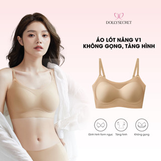 Áo Lót Su Nữ DOLLY SECRET Cup Ngang Không Gọng Tạo Form Nâng Vòng 1 Thoáng Khí A61