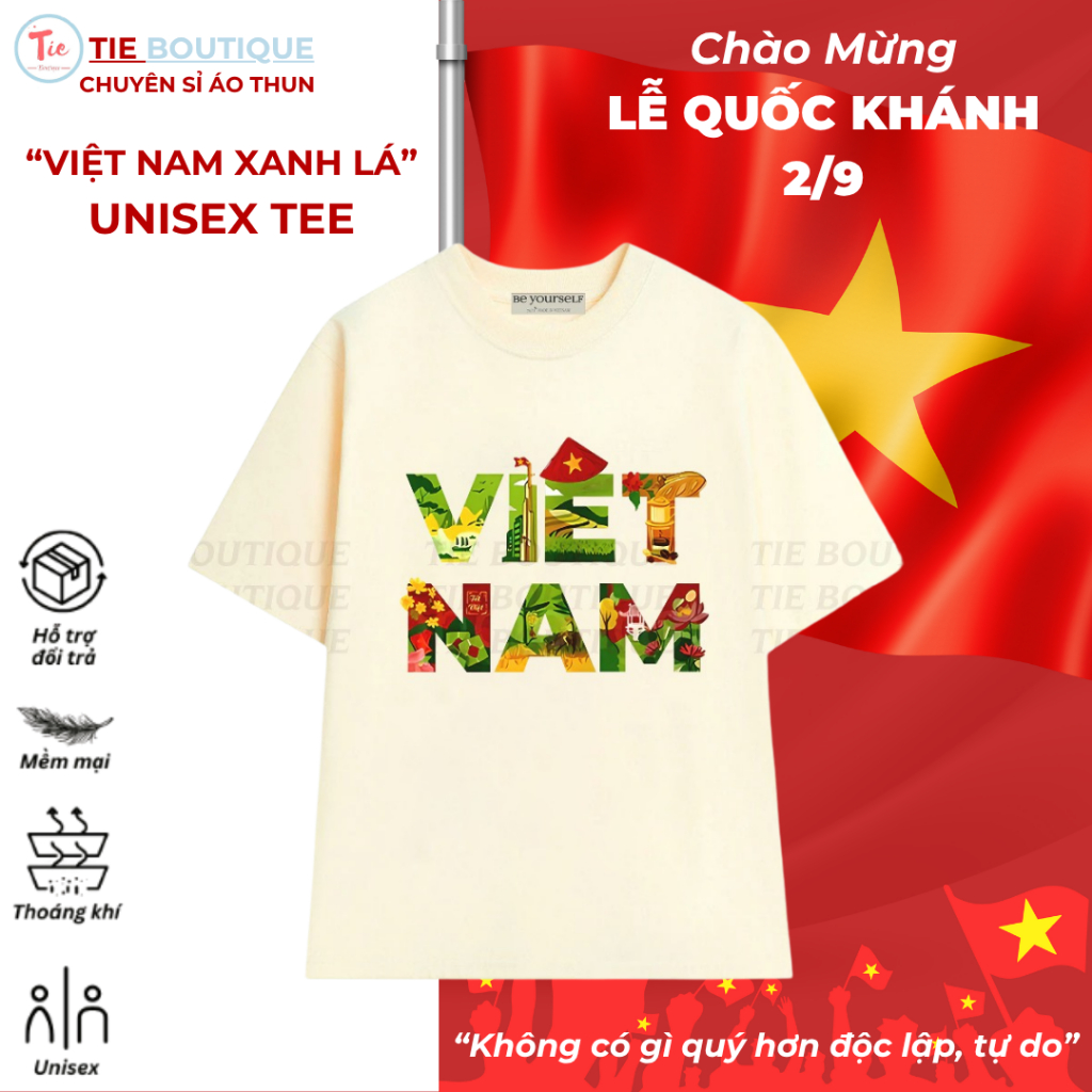 Áo thun VIỆT NAM XANH LÁ TẾT VIỆT Áo Phông Việt Nam Tổ Quốc Hoa Mai Bánh Chưng