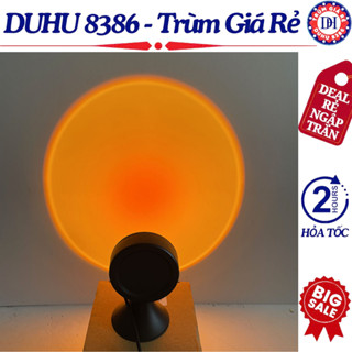 Đèn Led USB Hoàng Hôn Trang Trí Phòng Ngủ, Phòng Khách, Đèn Led Máy Chiếu Hoàng Hôn Tiện Lợi Chụp Ảnh