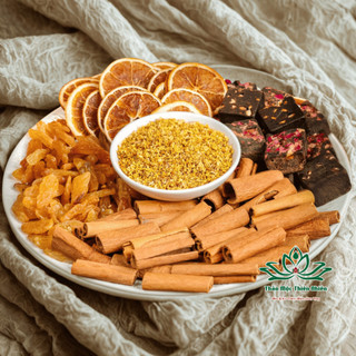  Trà Đường Nâu Cam Quế Thảo Mộc Thiên Nhiên giảm đau ngày dâu làm ấm cơ thể nguyên liệu sấy lạnh 
