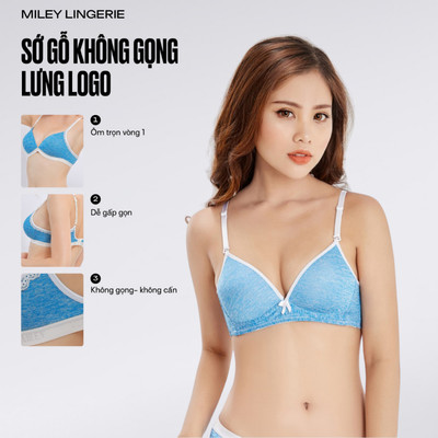 Áo Ngực Thun Lụa Cotton Không Gọng Miley Lingerie Mềm Mại, Thoáng Khí, Nâng Ngực Nhẹ BRW06015
