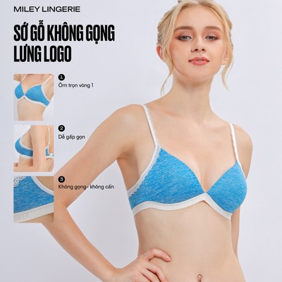 Áo Ngực Không Gọng Thun Lạnh Miley Lingerie Thoáng Khí, Mút Mỏng Nhẹ Tênh BRW07205
