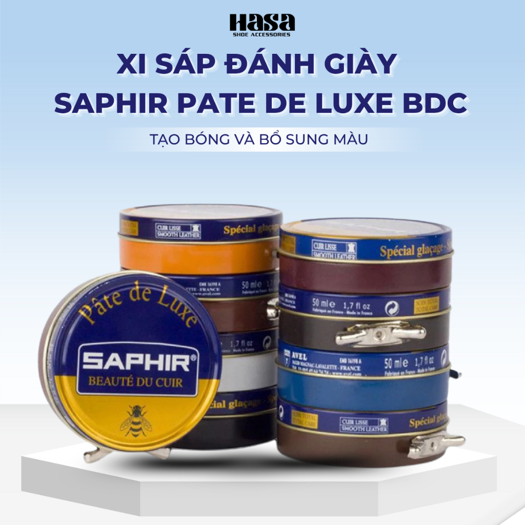 Xi đánh bóng giày Saphir Pate De Luxe BDC Pháp 50ml (XDG04)