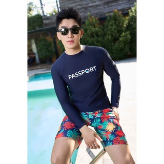 Quần bơi Nam BIKINI PASSPORT kiểu Quần bơi nam dạng dài - màu Cam - BS379_OR