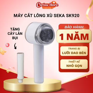  Máy cắt xù lông quần áo đa năng SEKA SK920 dung lượng pin lớn cắt siêu bén lưỡi dao thép không gỉ tặng cây lăn bụi 