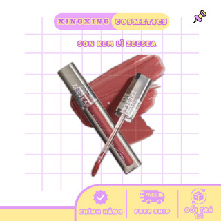 [HỎA TỐC] Son kem lì ZEESEA màu nhung lì bám màu lâu mềm mượt dễ tán son lì tone đất tone hồng lâu trôi XINGXINGBEAUTY
